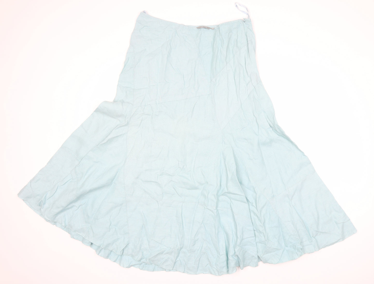 Per Una Womens Blue   Flare Skirt Size 16