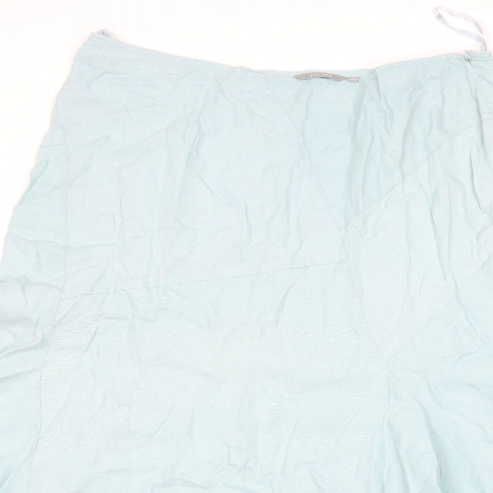 Per Una Womens Blue   Flare Skirt Size 16