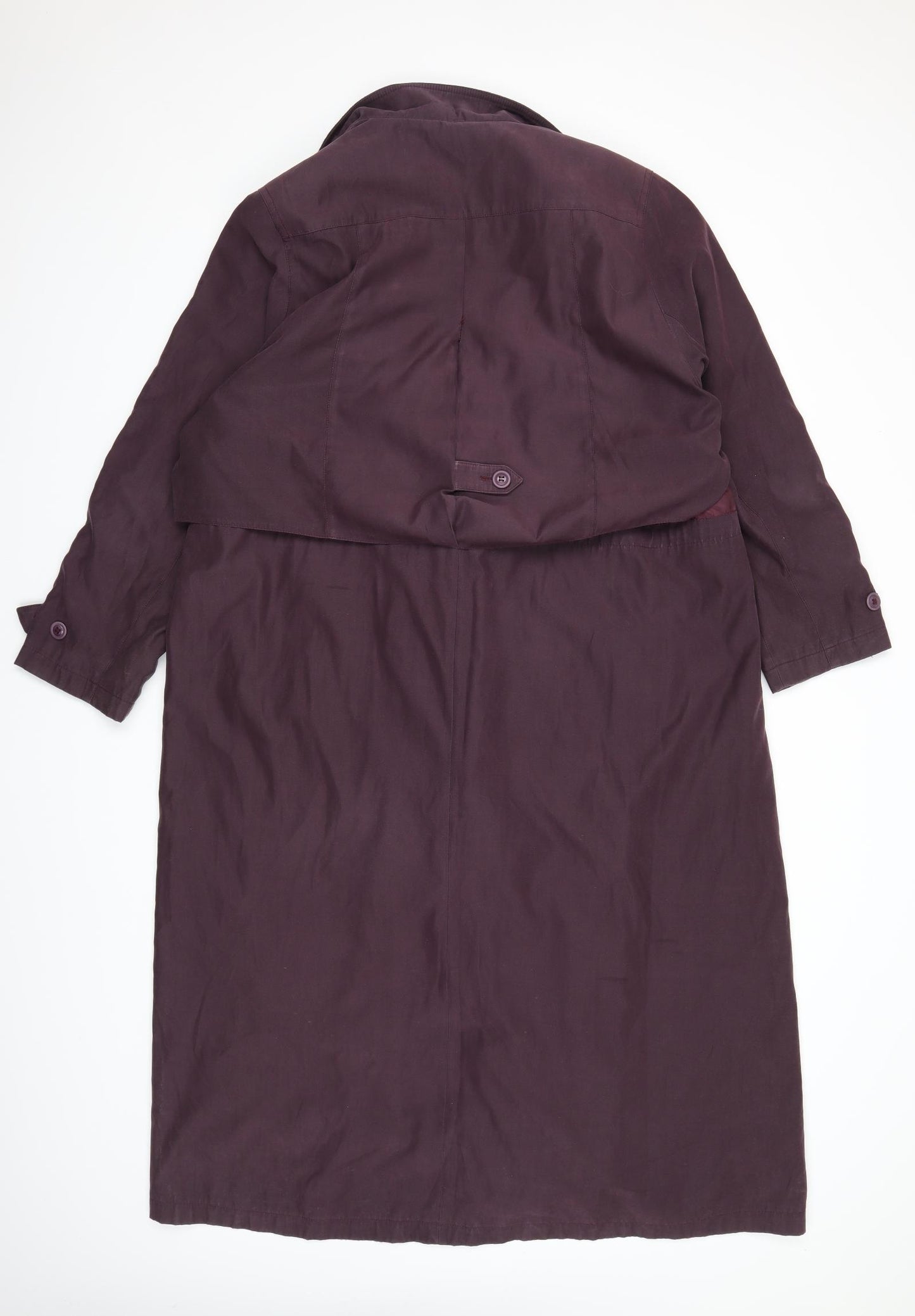Savannah Womens Purple   Overcoat Coat Size 18