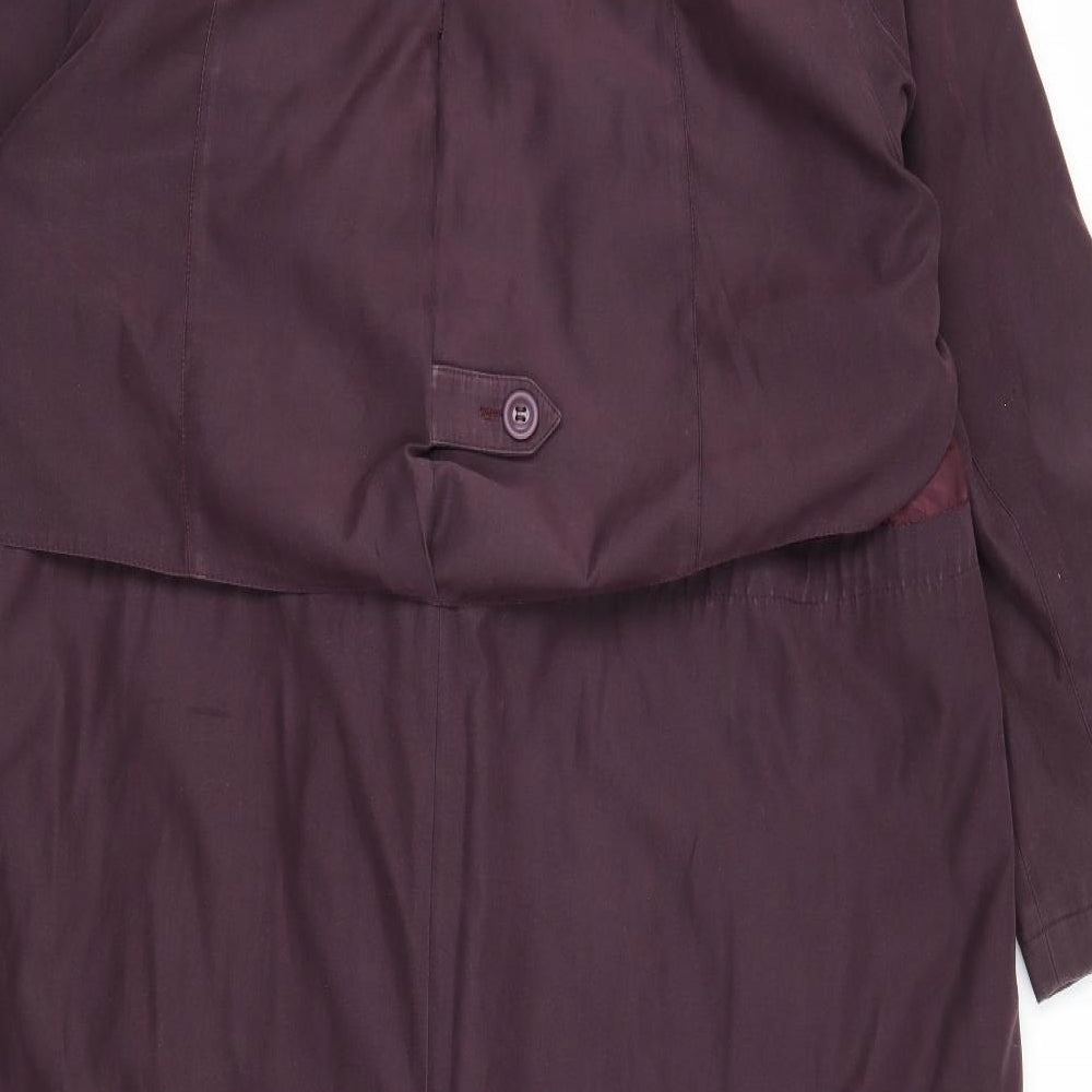 Savannah Womens Purple   Overcoat Coat Size 18