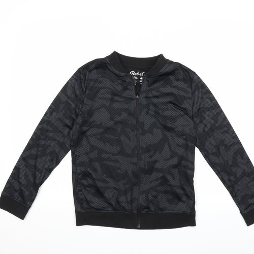 Primark Boys Black   Full Zip Sweatshirt Size 11 Years