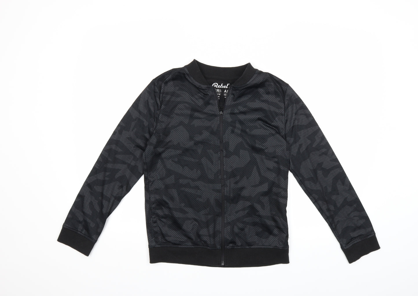 Primark Boys Black   Full Zip Sweatshirt Size 11 Years