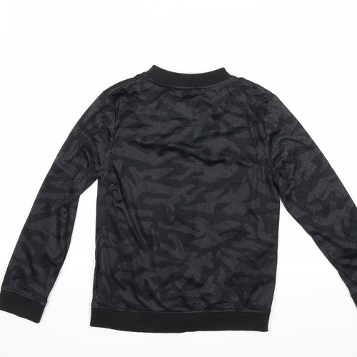 Primark Boys Black   Full Zip Sweatshirt Size 11 Years
