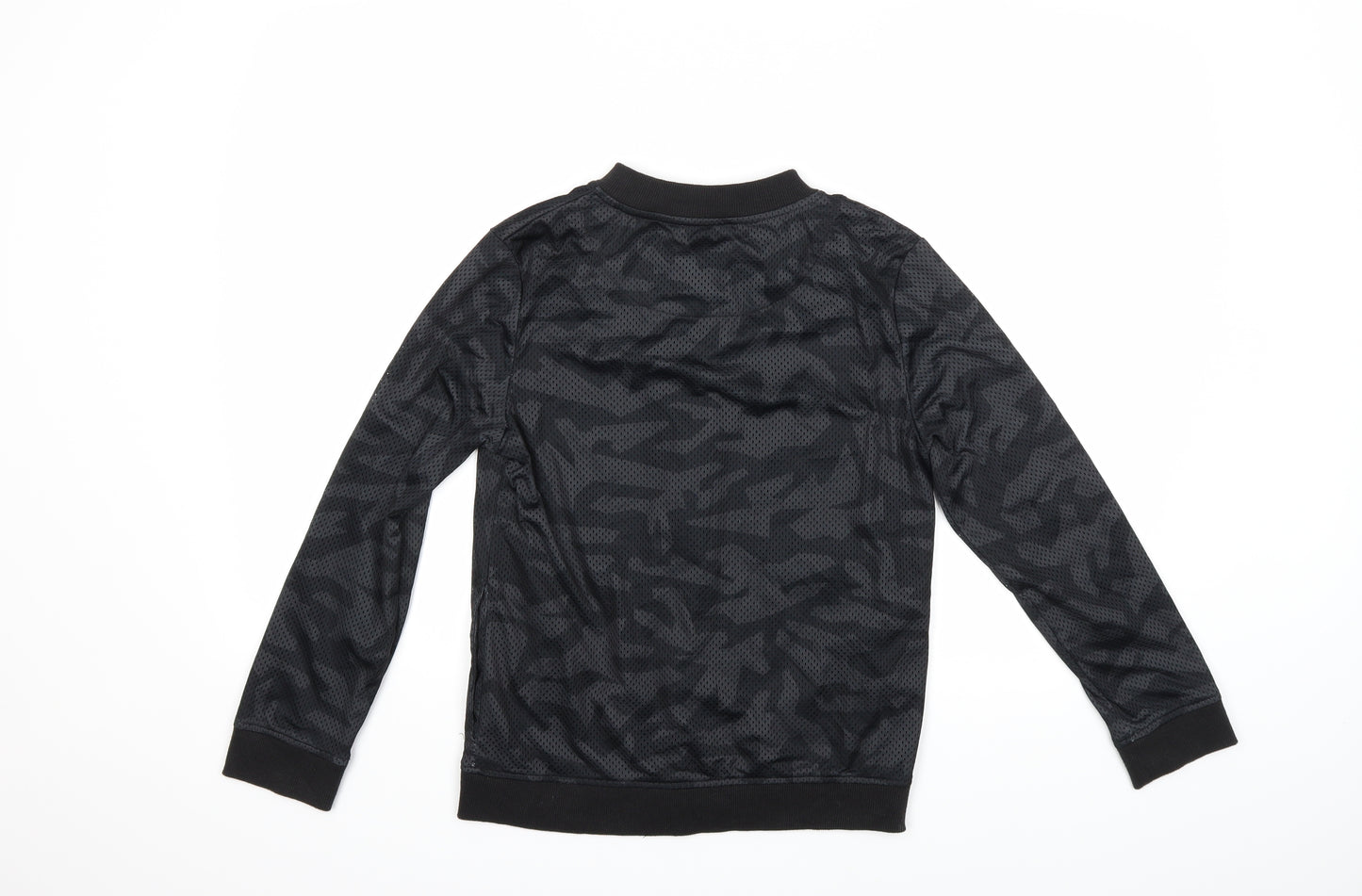 Primark Boys Black   Full Zip Sweatshirt Size 11 Years