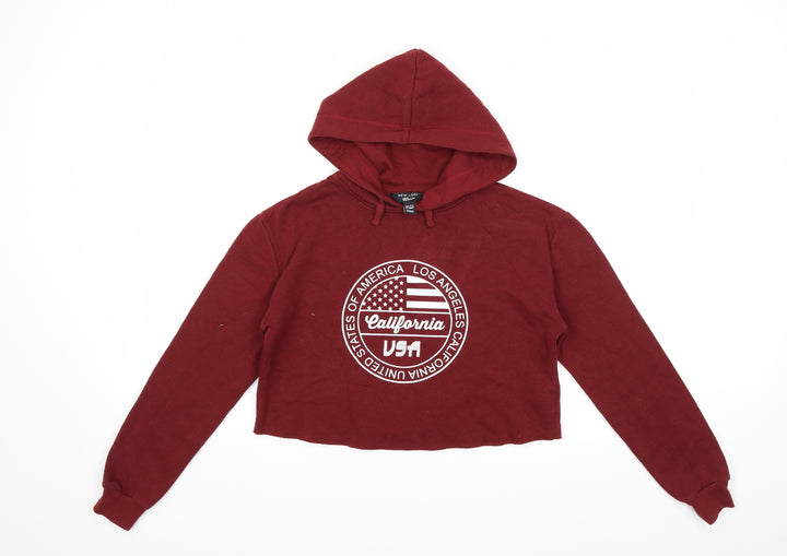 New Look Girls Red   Pullover Hoodie Size 12-13 Years