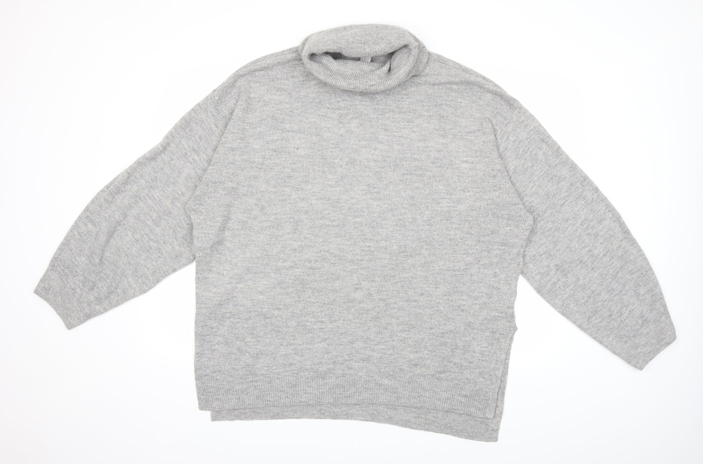 H&M Womens Grey  Knit Pullover Jumper Size XL