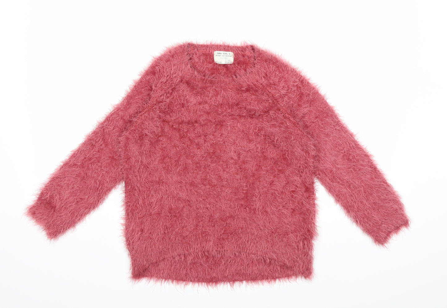 Zara Girls Pink   Pullover Jumper Size 11-12 Years