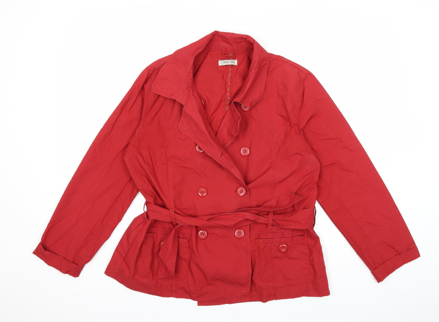 Cherokee Womens Red   Jacket Coat Size 16