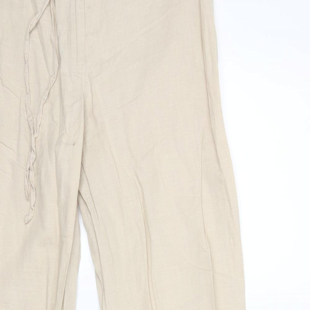 Preworn Womens Beige   Trousers  Size 14 L27 in