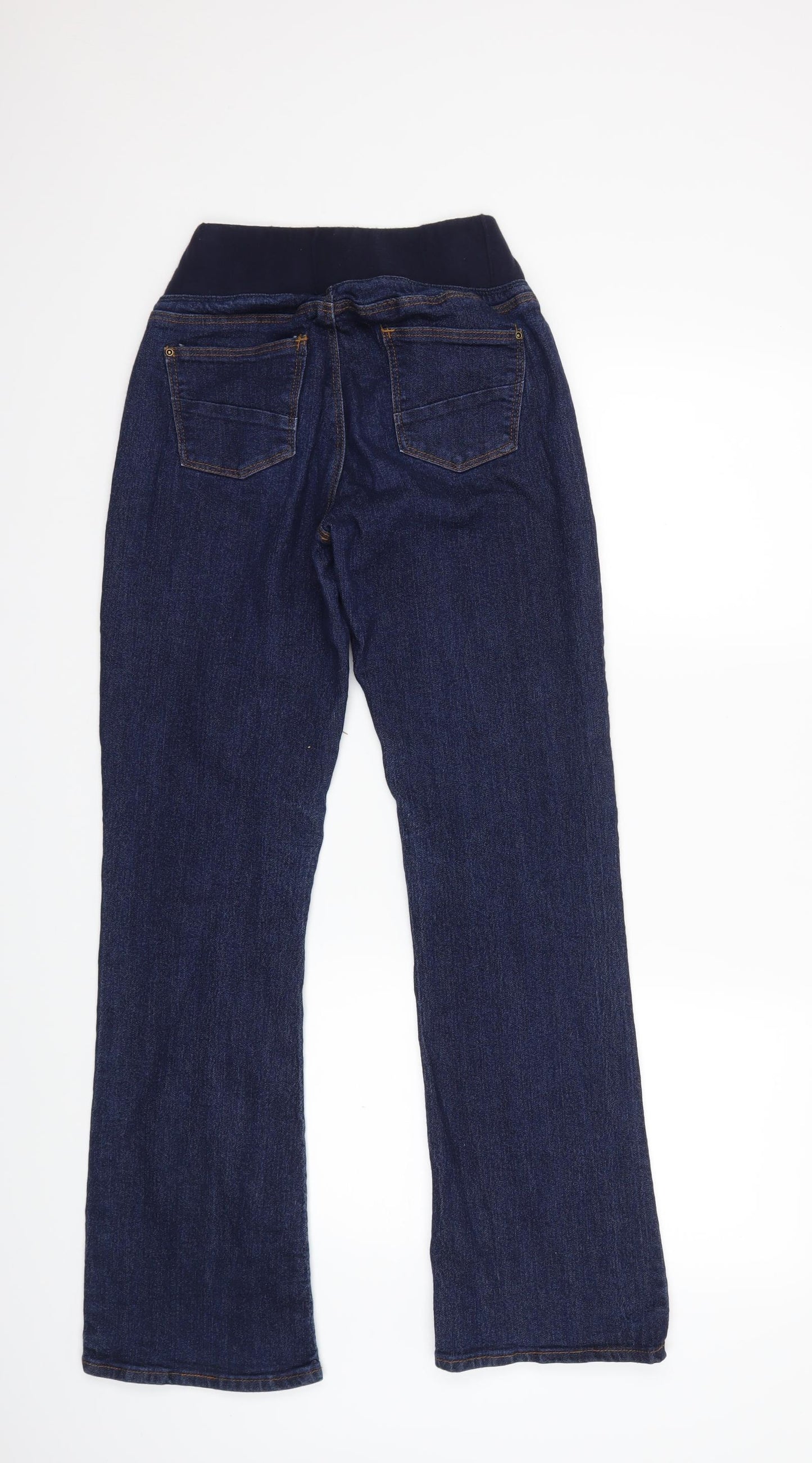 Preworn Womens Blue  Denim Flared Jeans Size 10 L29 in