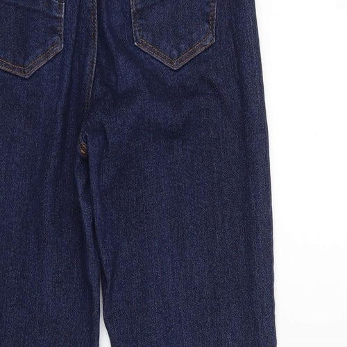 Preworn Womens Blue  Denim Flared Jeans Size 10 L29 in