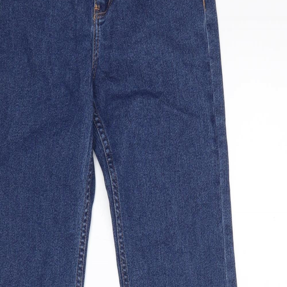 Bershka Womens Blue  Denim Flared Jeans Size 10 L31 in