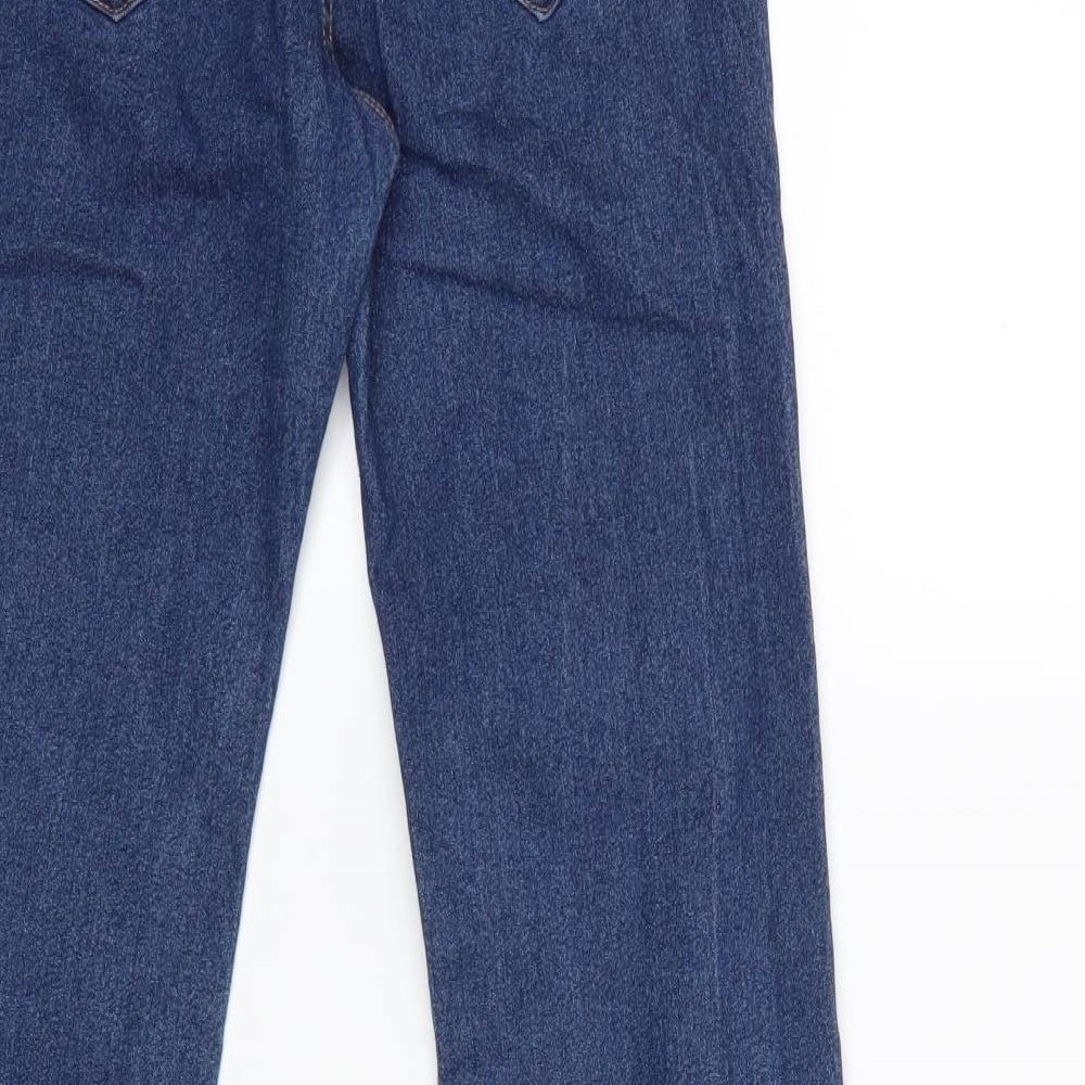 Bershka Womens Blue  Denim Flared Jeans Size 10 L31 in