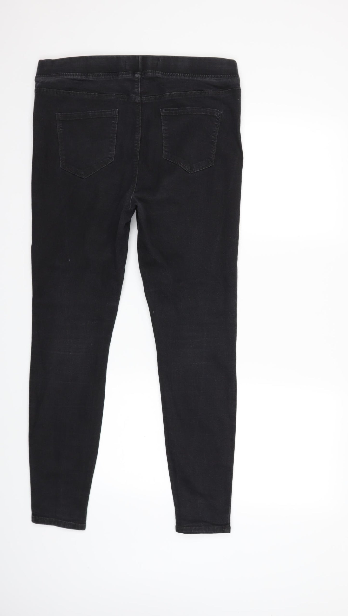 pep&co Womens Black  Denim Jegging Jeans Size 14 L28 in