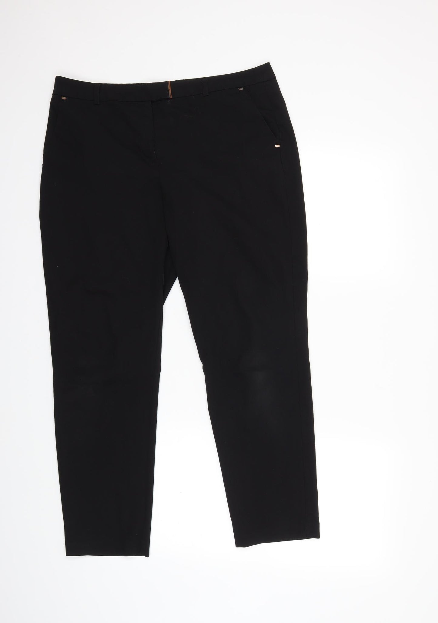 George Womens Black   Trousers  Size 12 L27 in