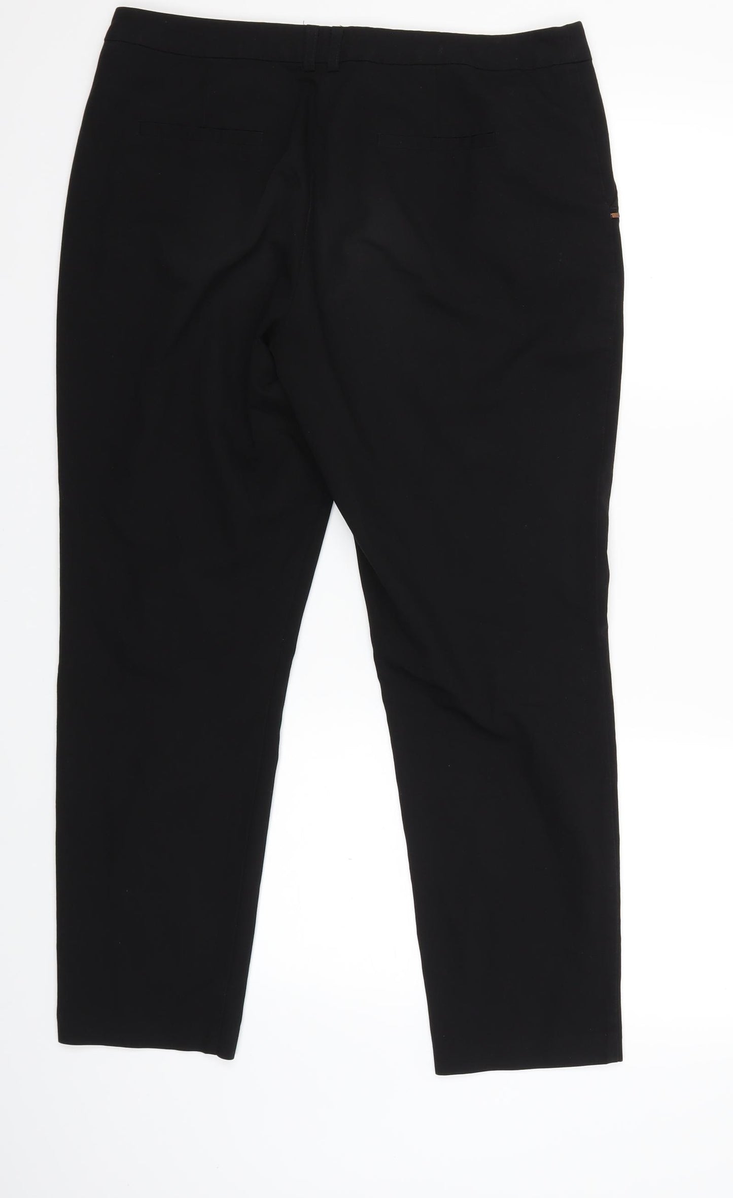 George Womens Black   Trousers  Size 12 L27 in