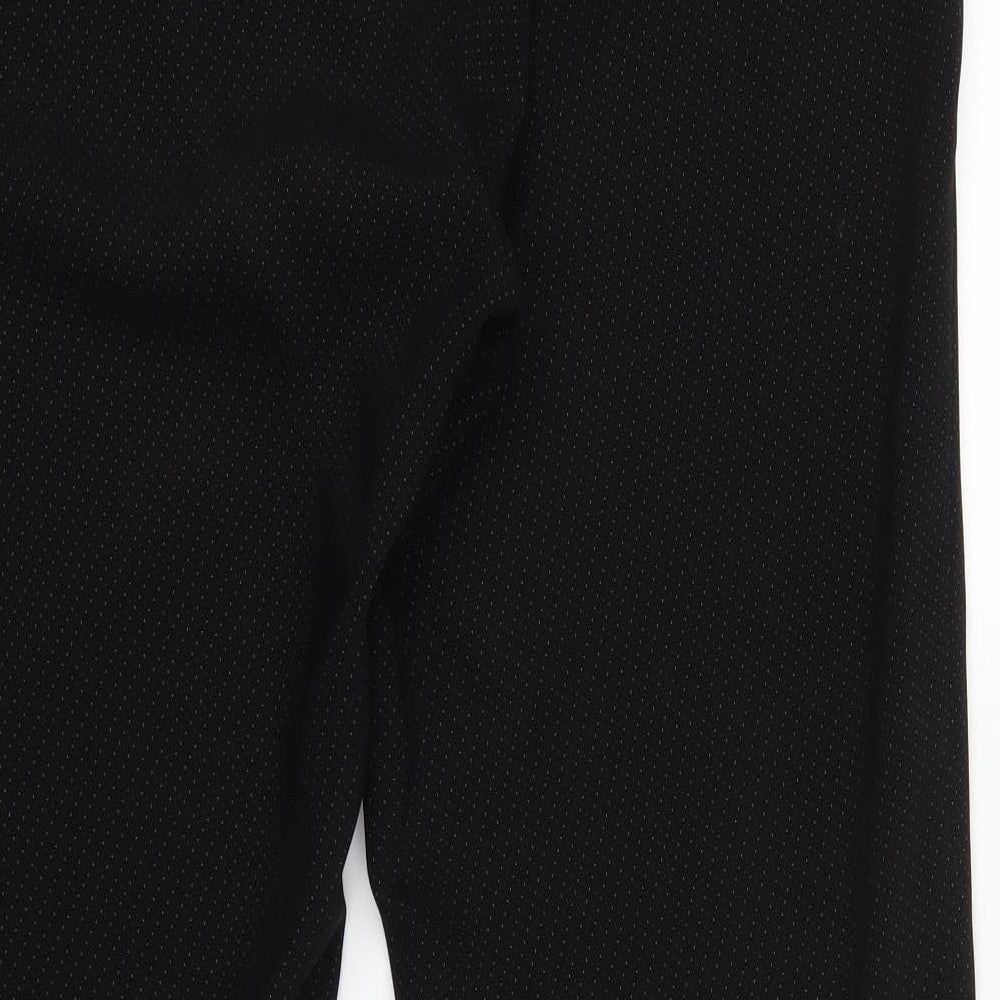 AMARANTO Womens Black Polka Dot  Trousers  Size 18 L31 in