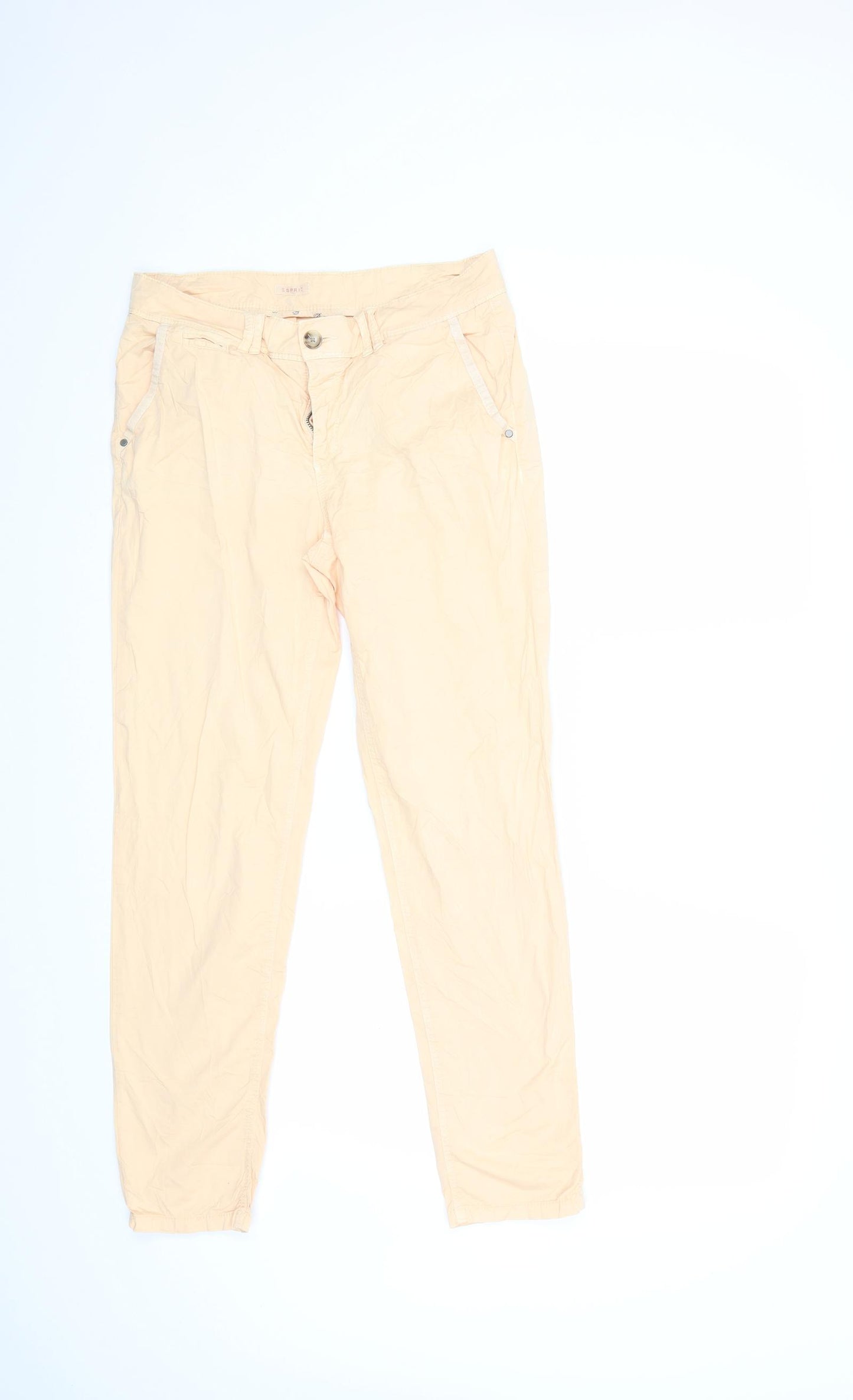 Esprit Womens Orange   Cargo Trousers Size 8 L27 in