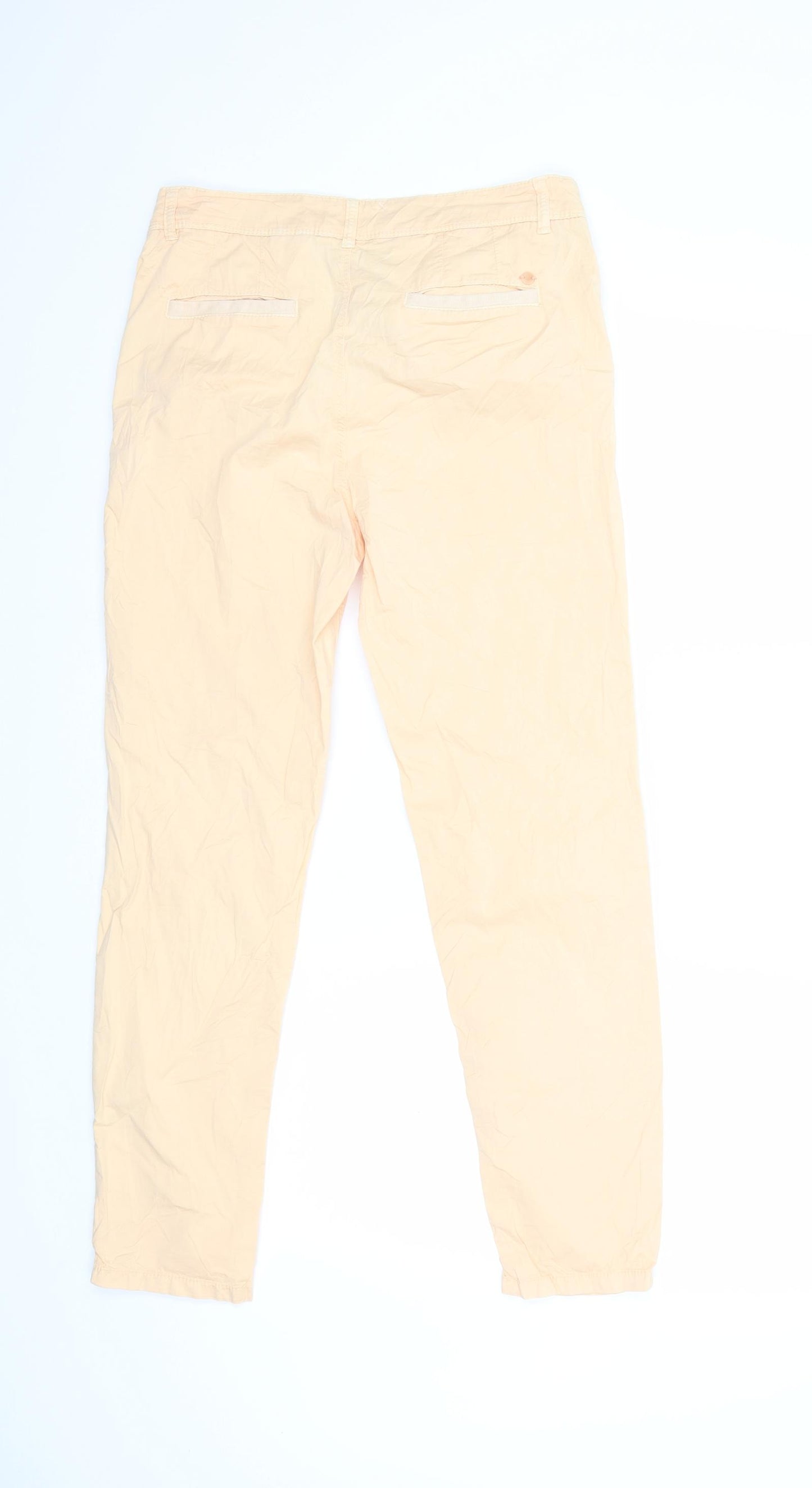 Esprit Womens Orange   Cargo Trousers Size 8 L27 in
