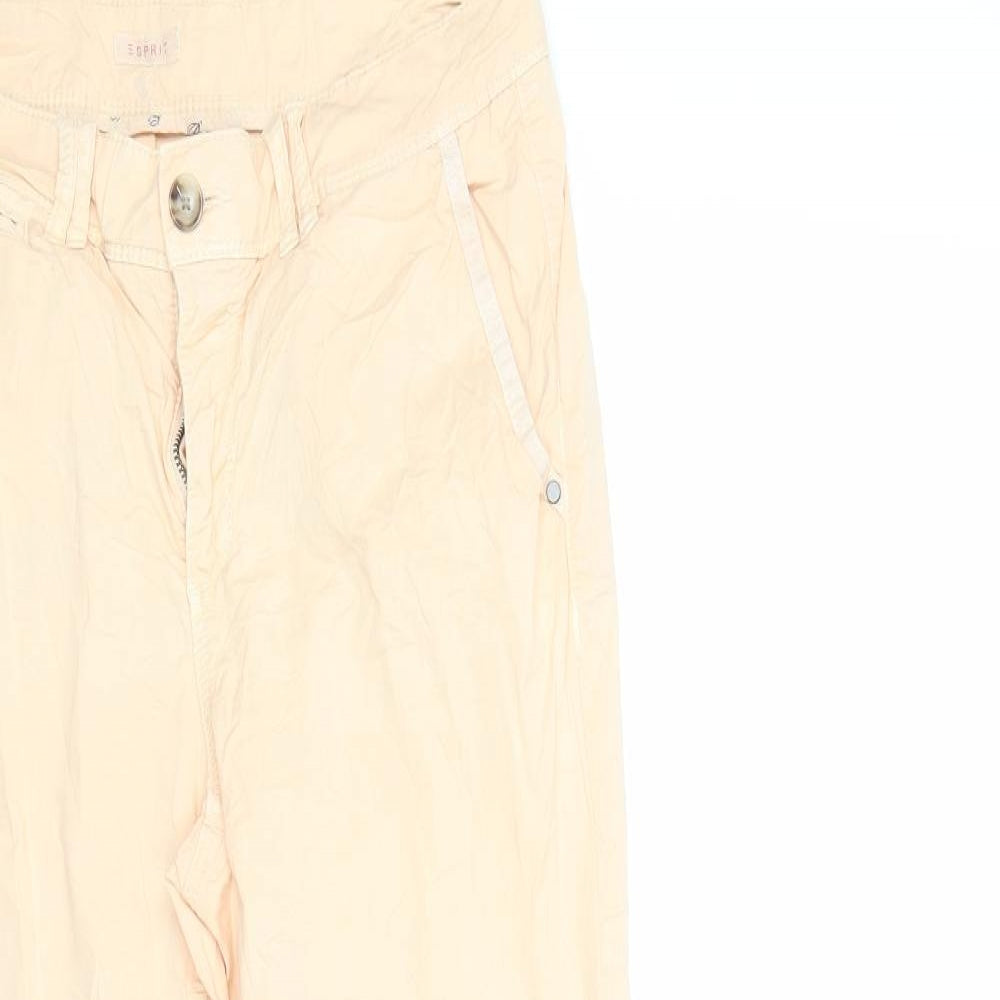 Esprit Womens Orange   Cargo Trousers Size 8 L27 in