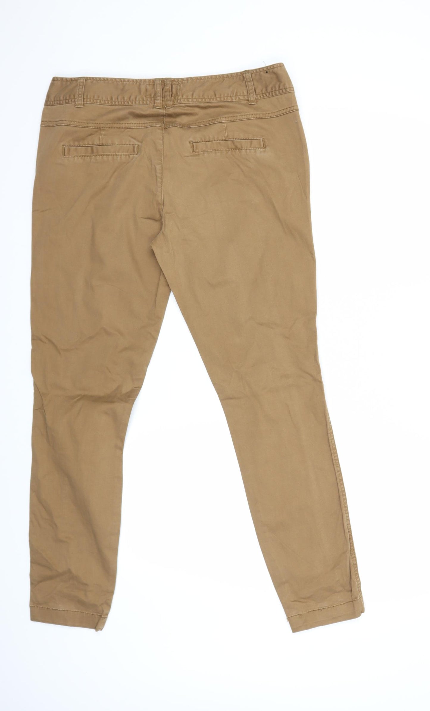 New Look Womens Brown   Chino Trousers Size 14 L28 in