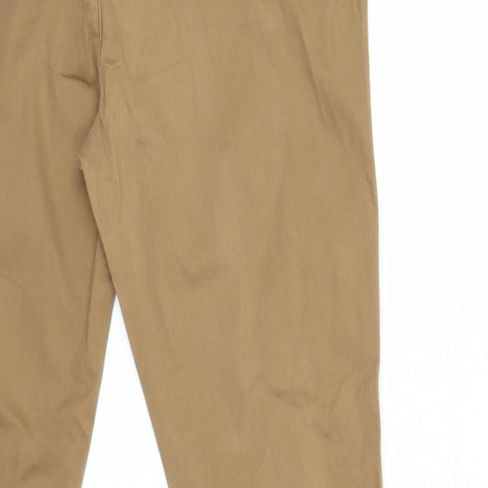 New Look Womens Brown   Chino Trousers Size 14 L28 in