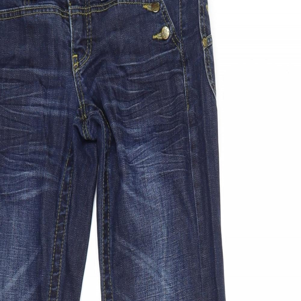 ALC Womens Blue  Denim Flared Jeans Size 10 L31 in