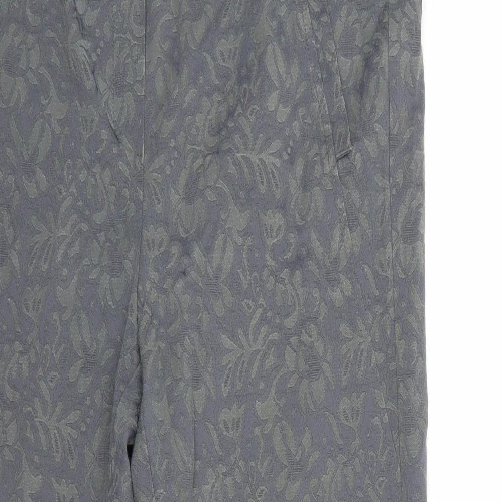 D.E.C.K Womens Green Floral  Trousers  Size L L25 in