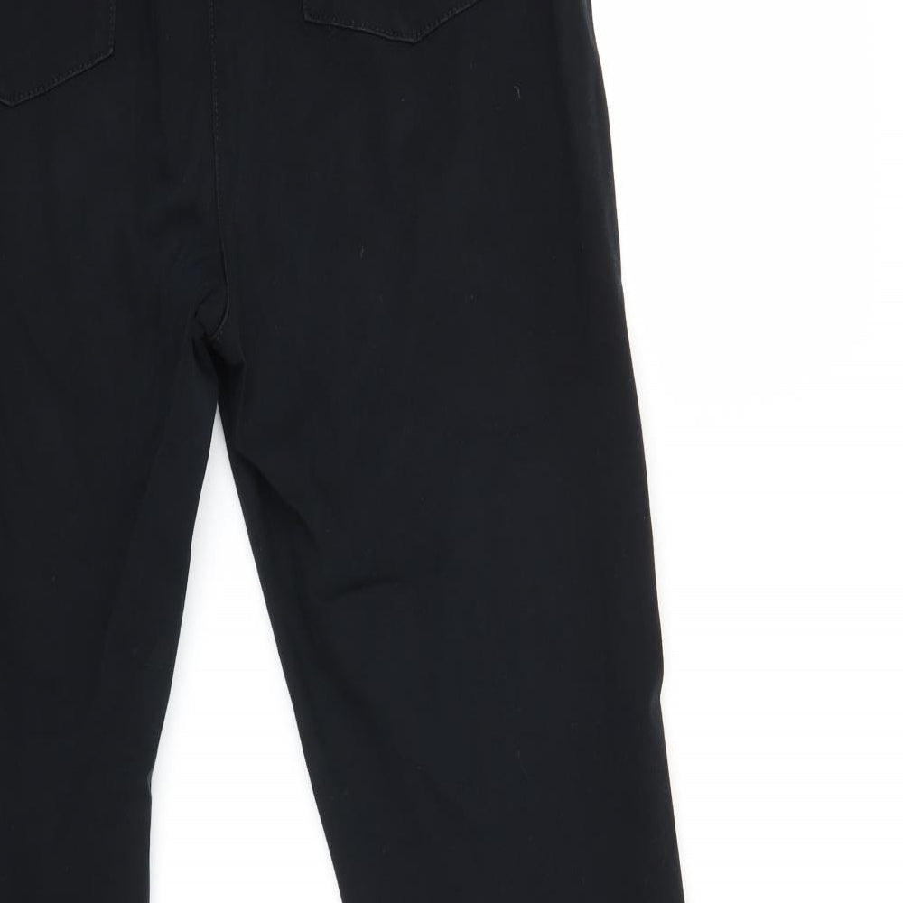 Marks and Spencer Womens Black  Denim Straight Jeans Size 20 L28 in