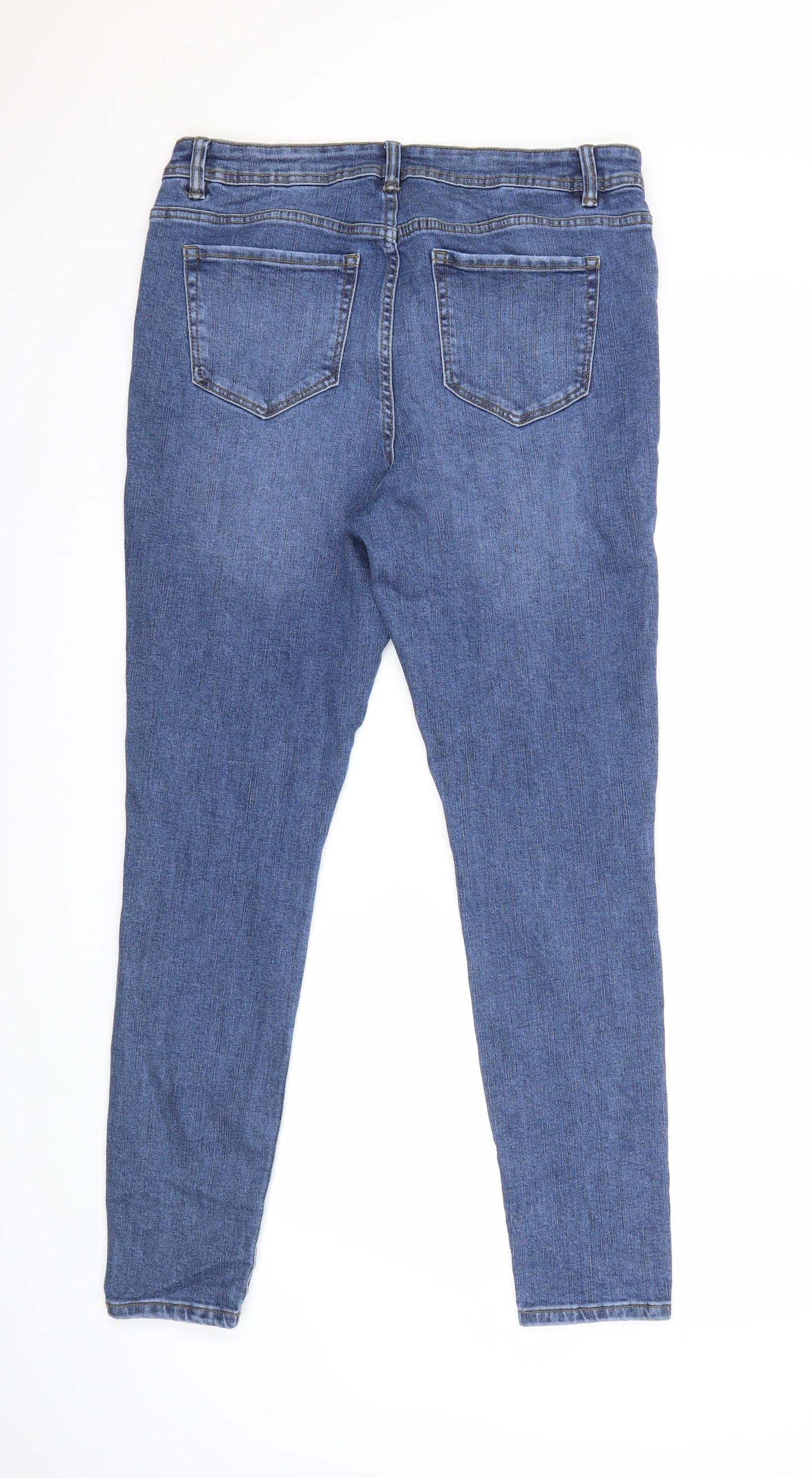 George Womens Blue  Denim Skinny Jeans Size 14 L29 in