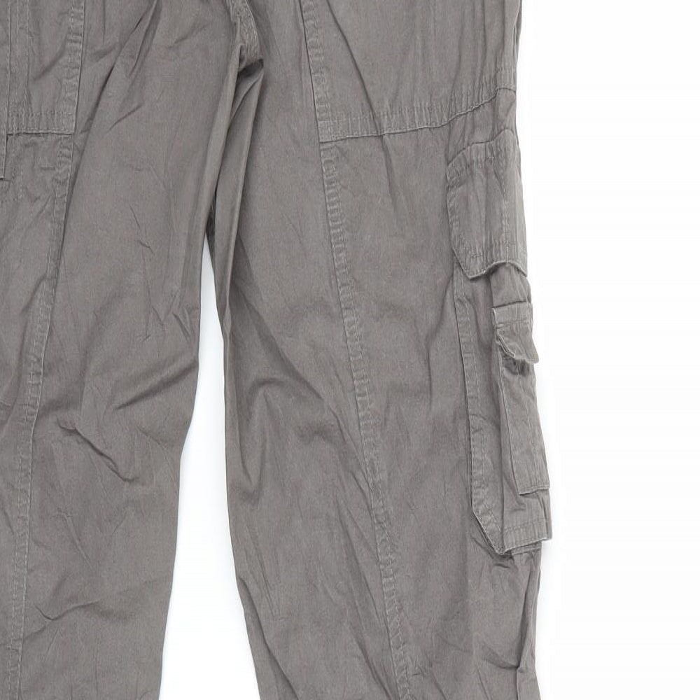 H&M Womens Grey   Trousers  Size 14 L33 in