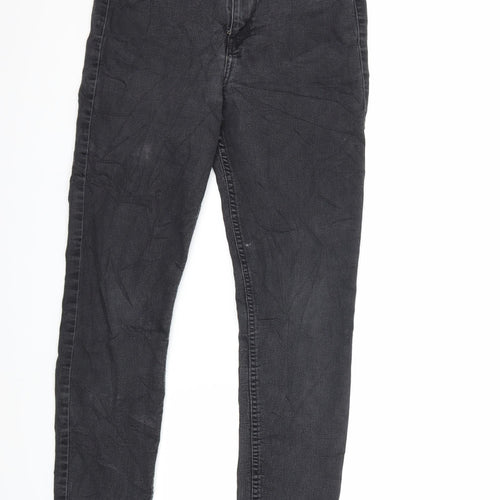 H&M Womens Black  Denim Skinny Jeans Size 30 in L28 in