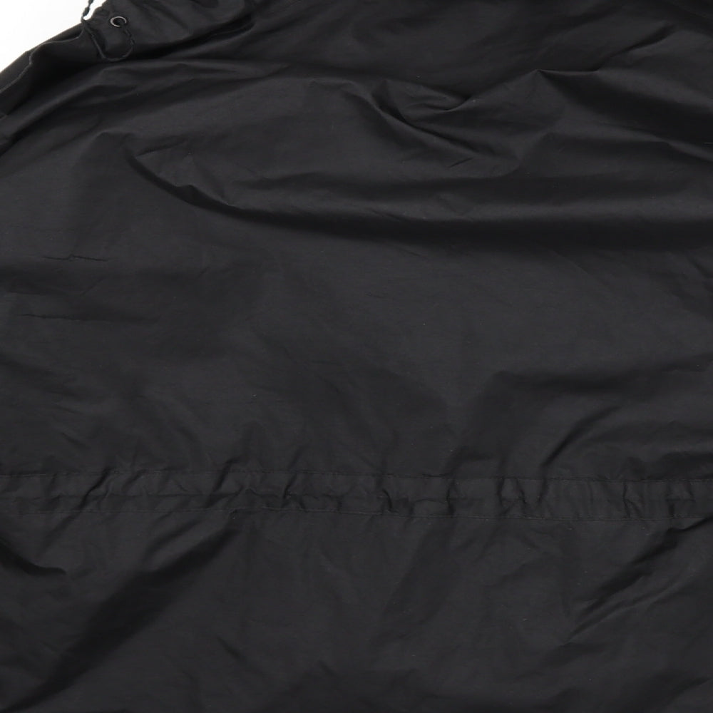 Trespass Mens Black  Rayon Rain Coat Coat Size XL