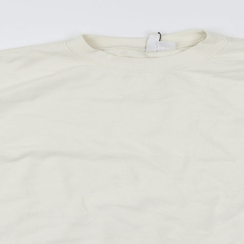 H&M Womens White   Pullover Jumper Size M