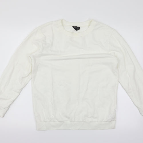 Topshop Womens White   Pullover Jumper Size 8