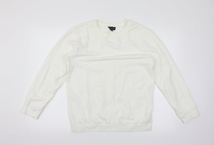 Topshop Womens White   Pullover Jumper Size 8