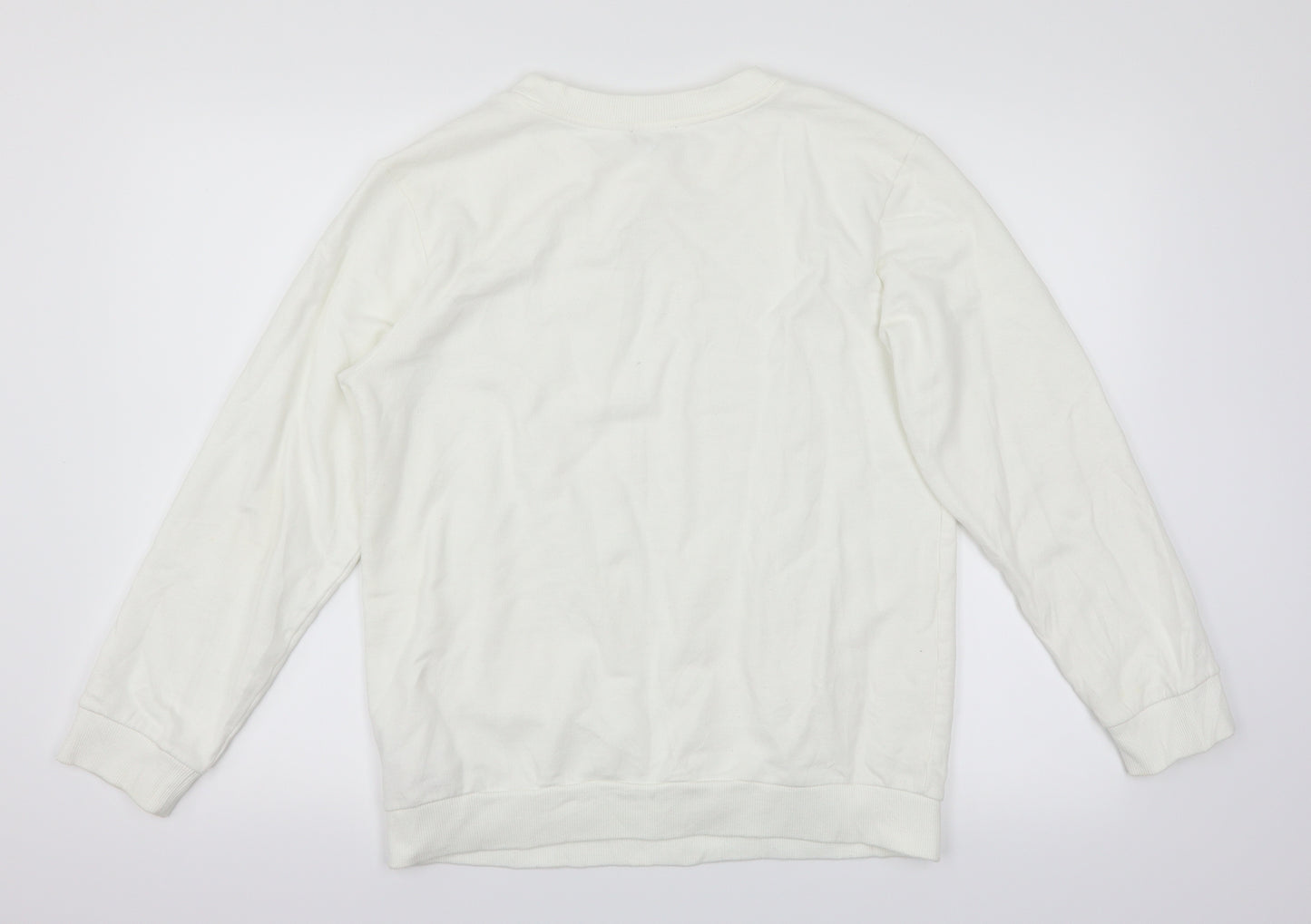 Topshop Womens White   Pullover Jumper Size 8