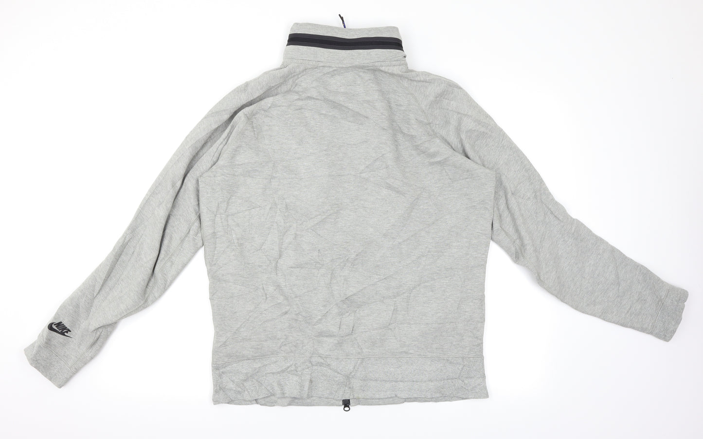 Nike Mens Grey   Full Zip Sweatshirt Size L  - Zip away hood