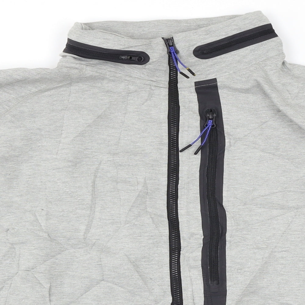 Nike Mens Grey   Full Zip Sweatshirt Size L  - Zip away hood