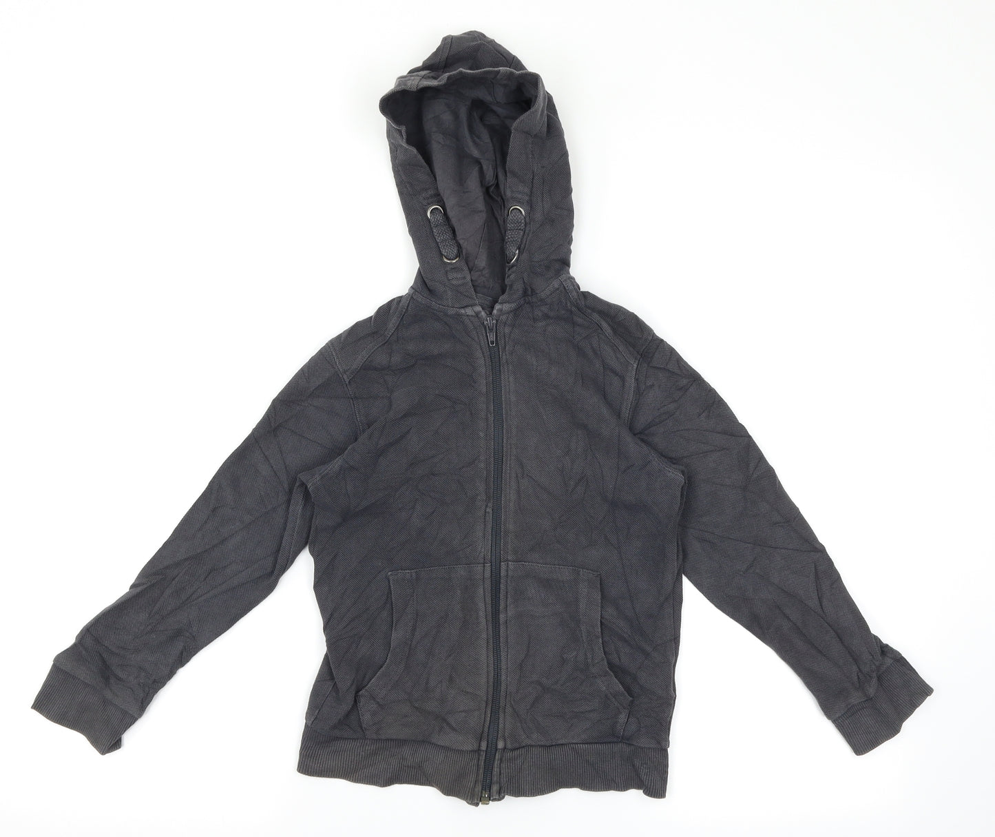 M&S Boys Grey   Full Zip Hoodie Size 7-8 Years