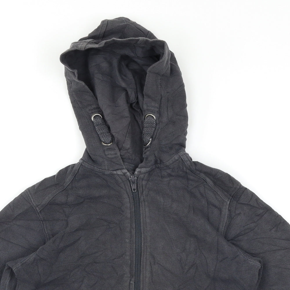 M&S Boys Grey   Full Zip Hoodie Size 7-8 Years
