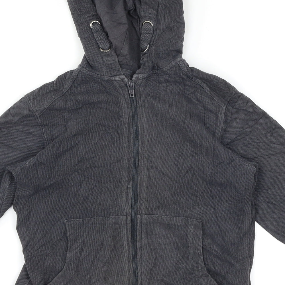 M&S Boys Grey   Full Zip Hoodie Size 7-8 Years