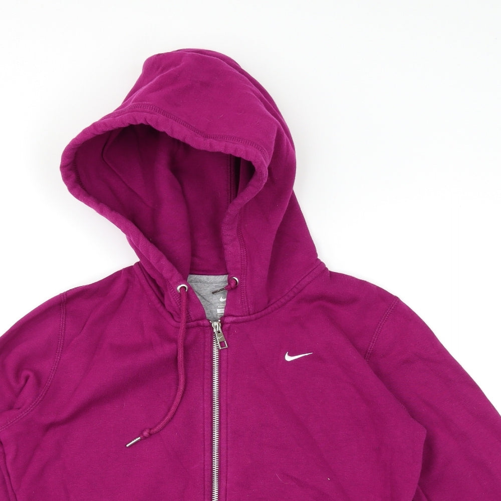 Nike Womens Pink   Full Zip Hoodie Size S