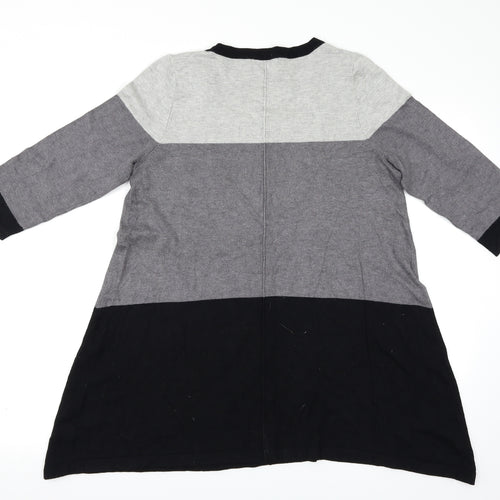 George Womens Multicoloured Colourblock  Basic T-Shirt Size 14