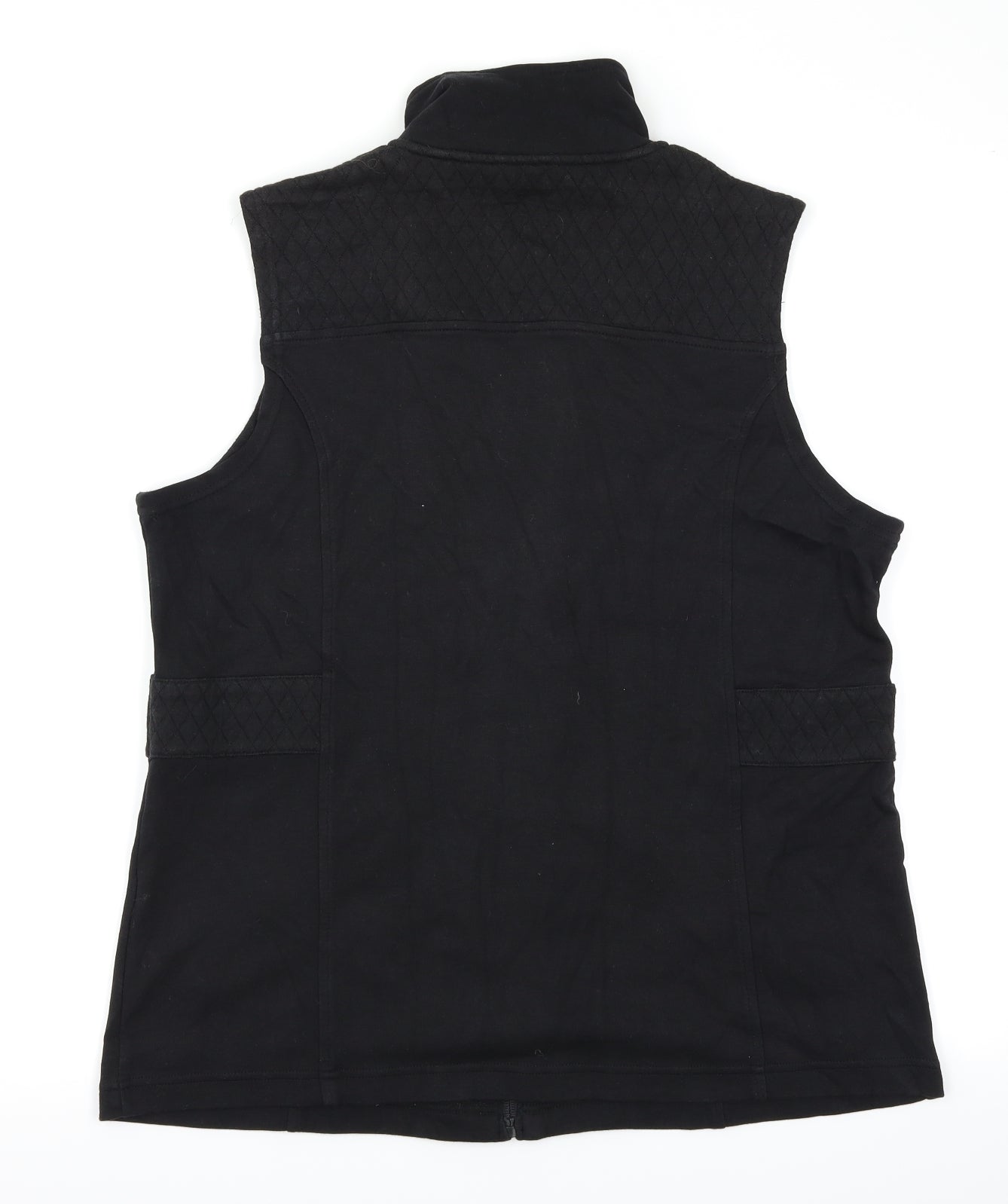 DASH Womens Black   Full Zip Jumper Size 18