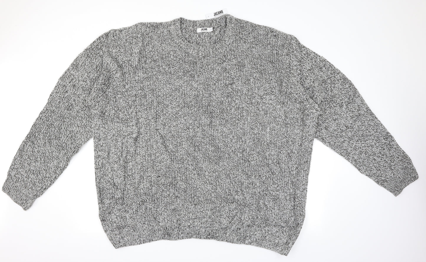 Jacamo Mens Grey   Pullover Jumper Size 4XL