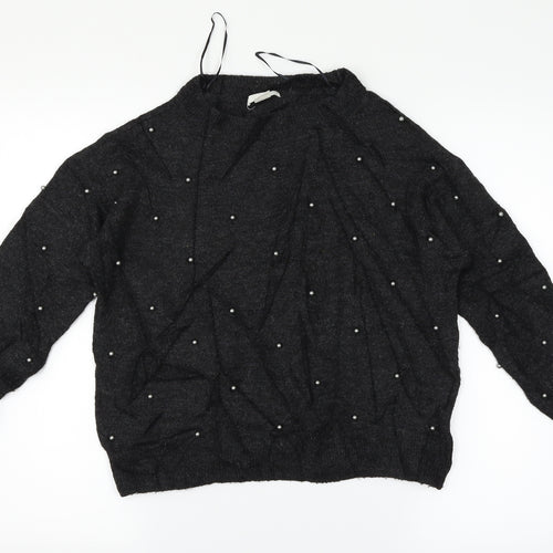 H&M Womens Black   Pullover Jumper Size 6