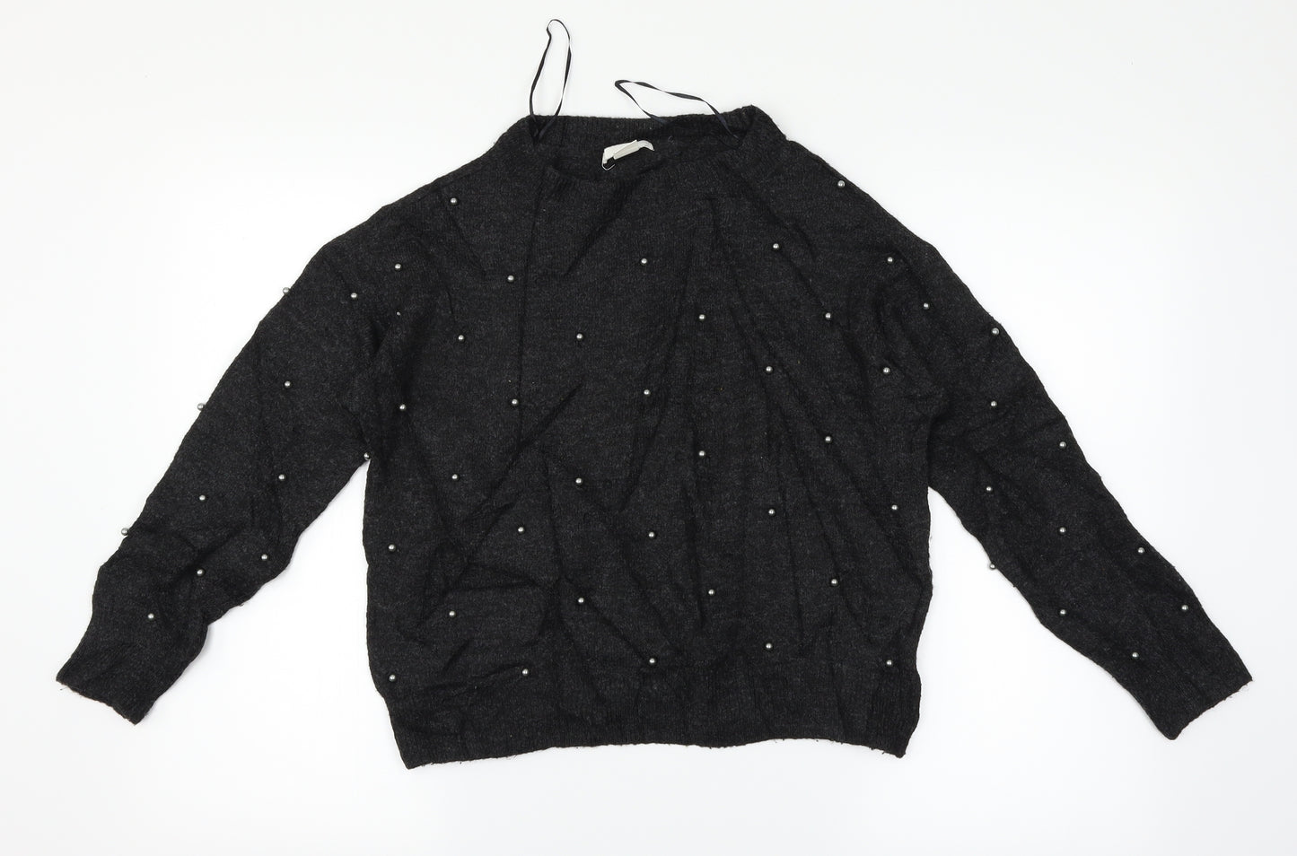 H&M Womens Black   Pullover Jumper Size 6