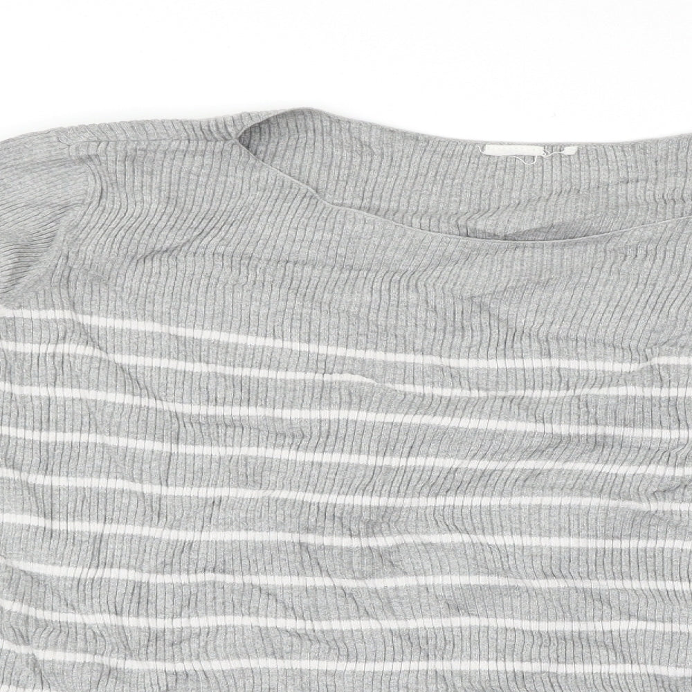 Gap Womens Grey Striped  Pullover Jumper Size 16