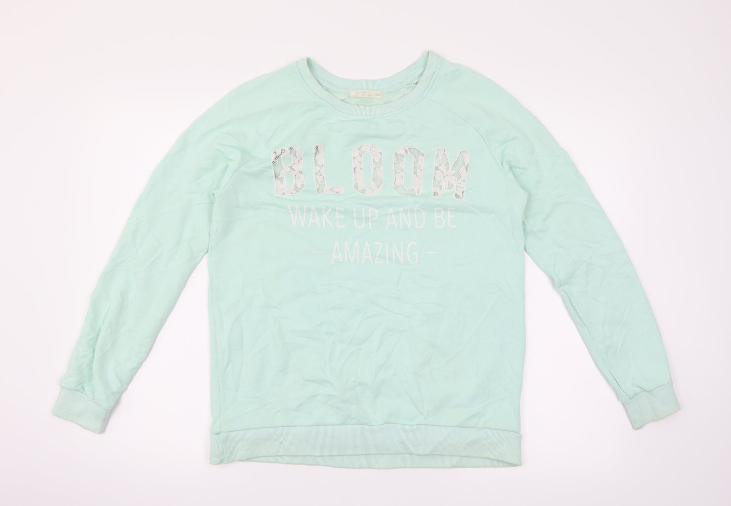 Bershka Womens Green   Pullover Jumper Size XS